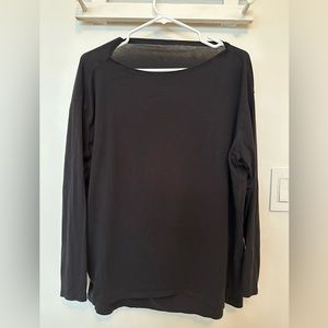 Lululemon Back in Action Long-Sleeve Shirt (black)